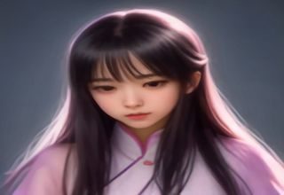 二次元角色手绘线稿特写，铅笔勾勒的少女角色轮廓，画风细腻柔和，体现福利姬漫画精致的绘制工艺